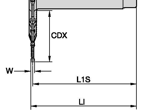 Slot milling cutter for multiple materials.