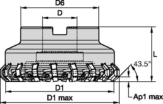 Mill 16™ • Shell Mill • Wedge Clamping • Coarse Pitch • Metric