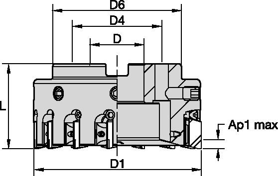 KBDM Series - Face Mills - Inch 6044714 - Kennametal