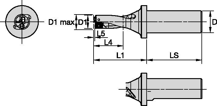 DFR Weldon Shank • DIN 1835-1 Form B • 2 x D