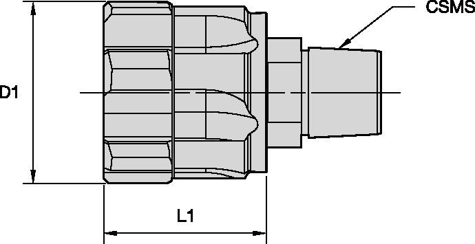 RHR • Disc Style Reamer Head • Straight Fluted with Internal Coolant