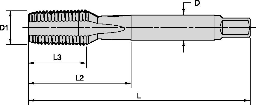 VT-STR • C 型切削锥 • NPT 和 NPTF