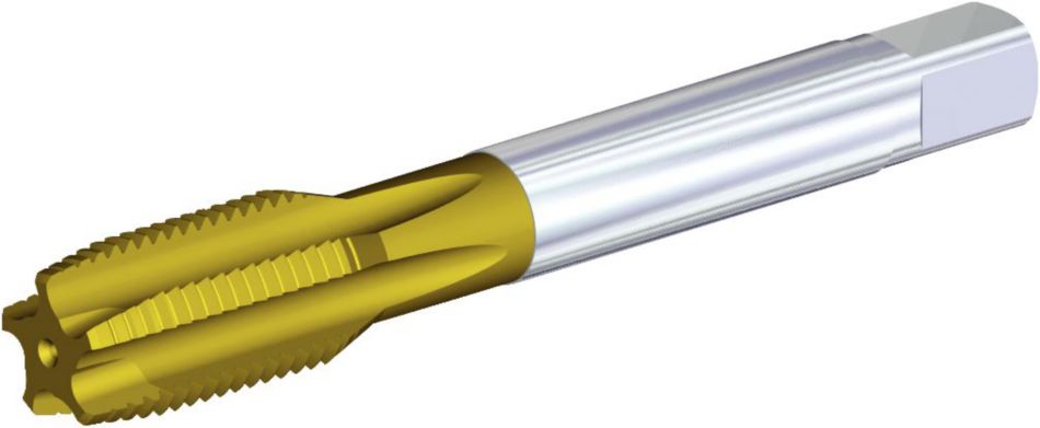 Метчики GOtap™ из быстрорежущей стали HSS-E с винтовыми канавками для нарезания трубной резьбы ISO • Сквозные отверстия