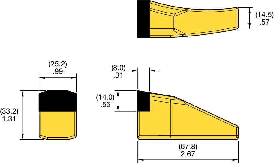 Welding Bar Teeth • KFWT25R34LNF