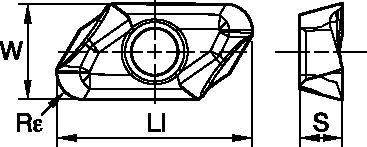 5720 Series • Carbide Insert • ZDET-ER • Medium Machining