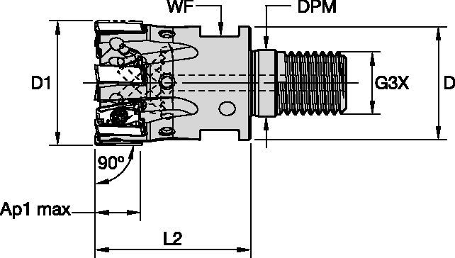 Shoulder Milling • End Mill • Screw-On