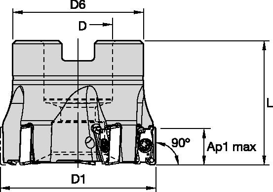 Mill 4-11™ - Shell Mill - Metric 6134233 - Kennametal