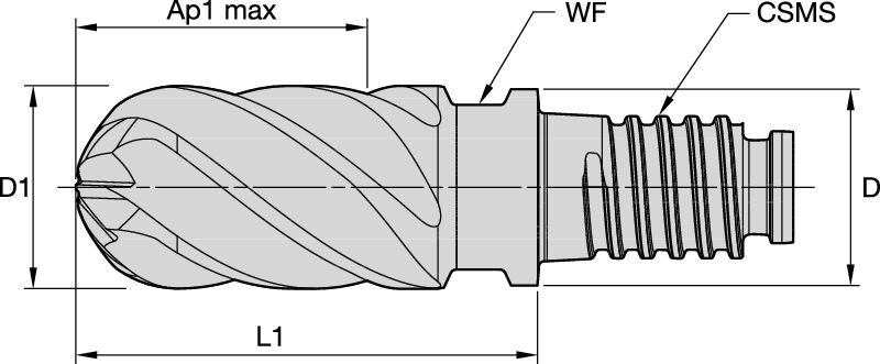 Modulares Schaftfräsen • UJBV-Ausführung