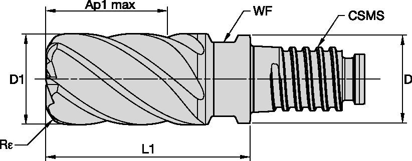 Modulares Schaftfräsen • UJDV-Ausführung