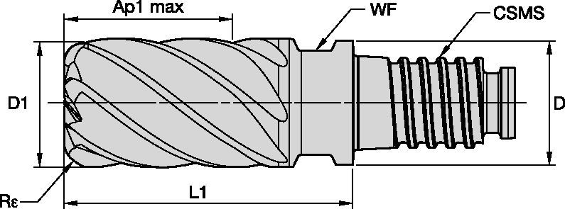 VariMill III™ • 774E • Unequal Flute Spacing • Eccentric Relief