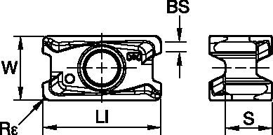 Mill 4-11™ • Carbide Insert • LNGU11-ELEJ • Light Machining of Aluminum