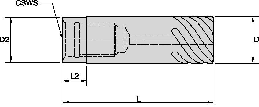 DL - SS SL Cylindrical Metric Tooling Systems - 6135063 - WIDIA