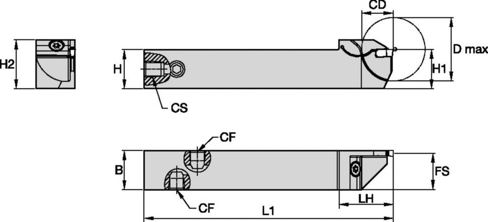 Grooving, and Cut-Off • Square Shank