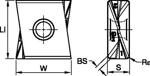 Inserts for MEGA • Heavy-Duty • LNPU-HD2 • Left Hand