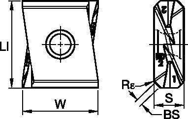 Inserts for MEGA 45° • Heavy Duty • LNPU-HD