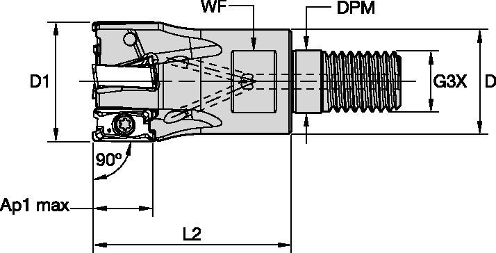 Shoulder milling cutter for multiple materials