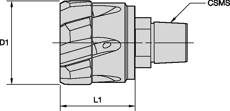 Disc Reamer Modular TRM Hel Holemaking - 6447328 - WIDIA