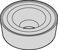 Aufschraubbare Hartmetall-Wendeschneidplatten