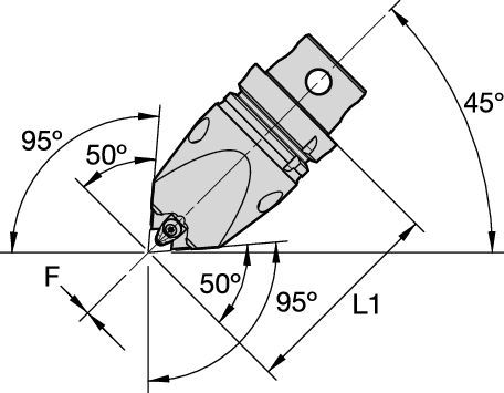 DCMN 50° • 95° Application • Centerline