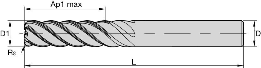 Monolityczne frezy trzpieniowe HARVI™ II z węglika spiekanego do obróbki wykańczającej i dokładnej