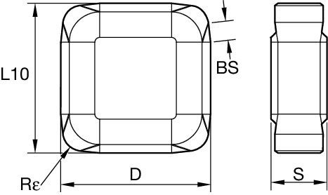 Plaquitas intercambiables • KSSR • SNXF 1204...