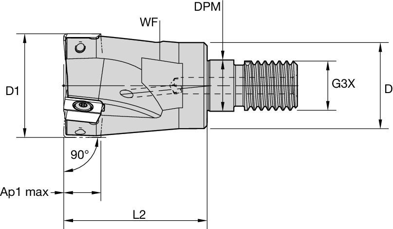 7690VA09 Modular Head Screw on • Medium and Fine Pitch • Inch
