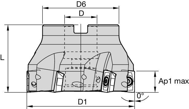 7690VA12 Shell Mills • Medium and Fine Pitch • Metric