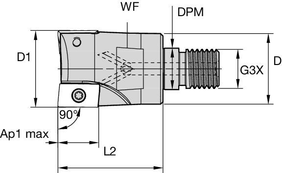 7690VA16 Modular Head Screw-On • Medium and Fine Pitch • Metric