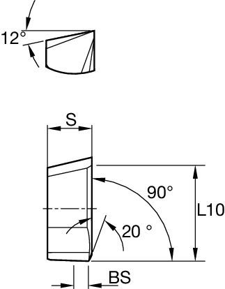 Inserts for Fix-Perfect™ 90° • SPHX1205-W • Finishing • GP