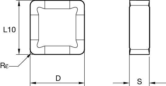 KSSR™ • Carbide Insert • SNPF-GP • Pressed-To-Size • Medium Machining