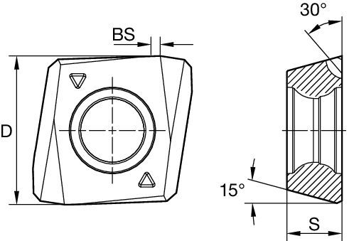 Indexable Inserts • Fix-Perfect • MDHX1004... Right Hand