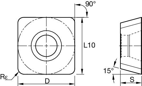 5230VS12 IN SDMT12-EN423 Milling - 5659355 - Kennametal