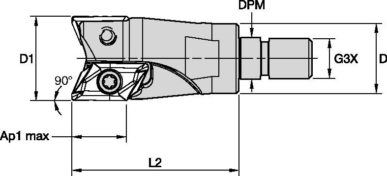 Profiling/Pocketing Milling Cutter • Aluminum