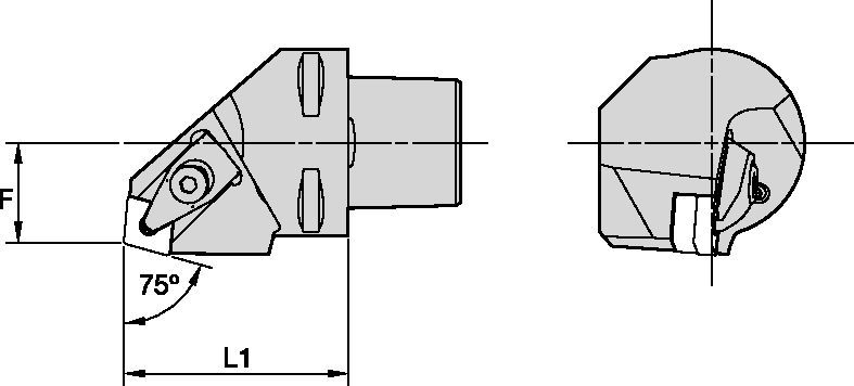 DCR 75°-PSC63-Metric CU Tool Holders & Adapters - 6340006 - Kennametal