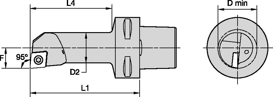 SCL 95°-PSC-Metric BB Tooling Systems - 6319836 - WIDIA