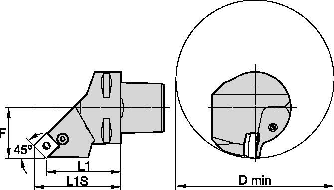 PSS 45°-PSC-Metric CU Tooling Systems - 6329943 - WIDIA