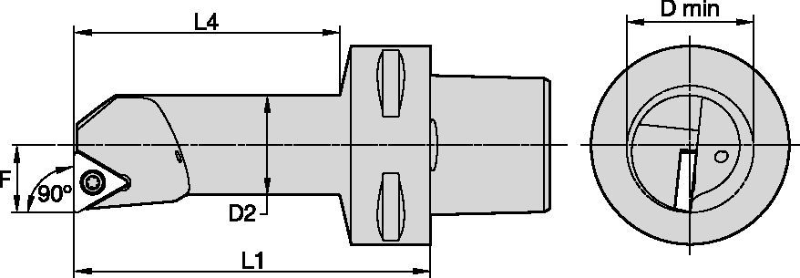 STF 90°-PSC-Metric BB Tooling Systems - 6330338 - WIDIA