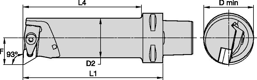 DDU 93°-PSC-Metric BB Tooling Systems - 6330422 - WIDIA
