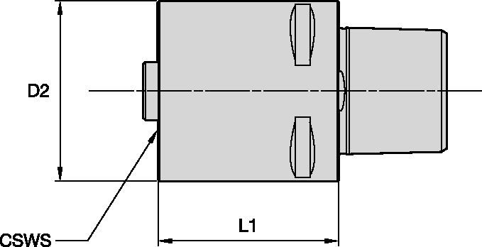 PSC63-PSC Extension Tool Holders & Adapters - 6341311 - Kennametal