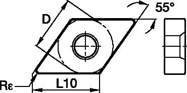 Kenloc™ DNMP ISO/ANSI Turning Insert 1161303 - Kennametal