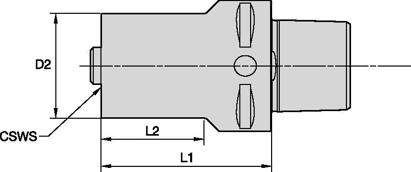 PSC63-PSC Reducer Tool Holders & Adapters - 6341313 - Kennametal