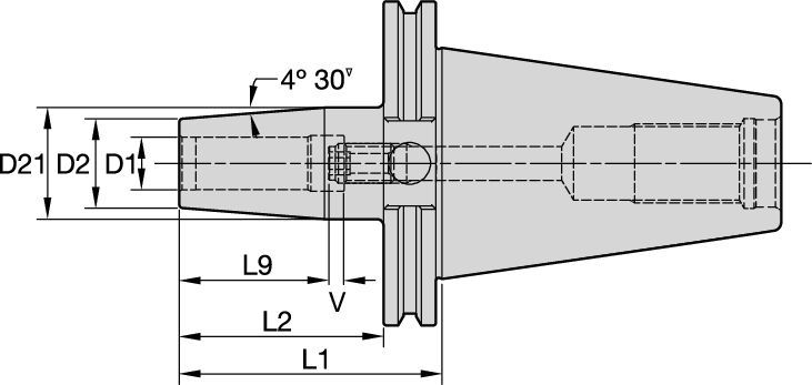 Portaherramientas con ajuste por dilatación térmica