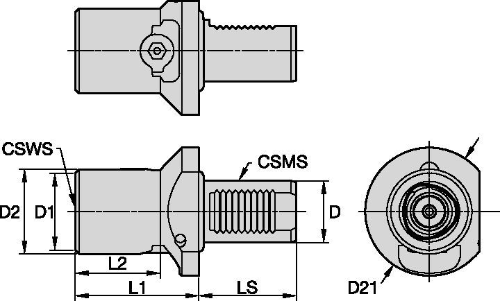 PSC-CLA-VDI Tool Holders & Adapters - 6344525 - Kennametal