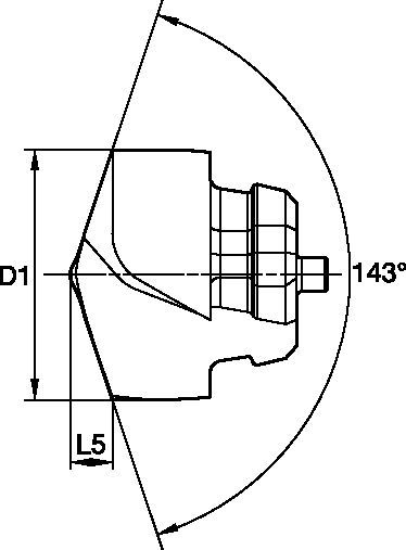 Modular Drilling • Carbide Insert for KenTIP™ FS