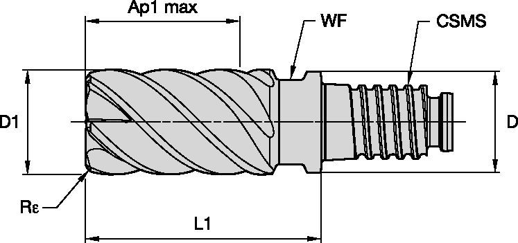 45C8 • Multi-Flute Finisher • 45° Helix • Inch