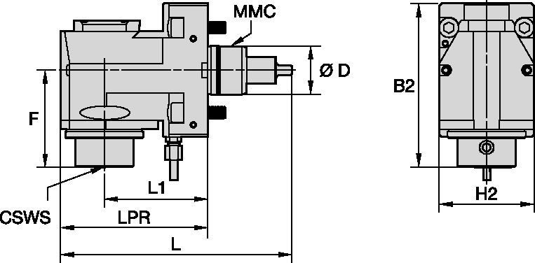 DMG Mori • Ferramenta acionada radial • KM™ • MMC 001