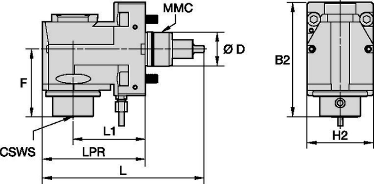 DMG森精機 • 径方向駆動工具 • KM™ • MMC 001