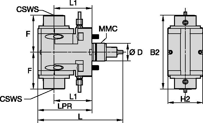 DMG Mori • Outil avec entraînement radial • KM™ • MMC 001