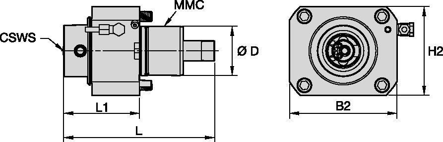 DMG Mori • Ferramenta acionada axial • KM™ • MMC 002