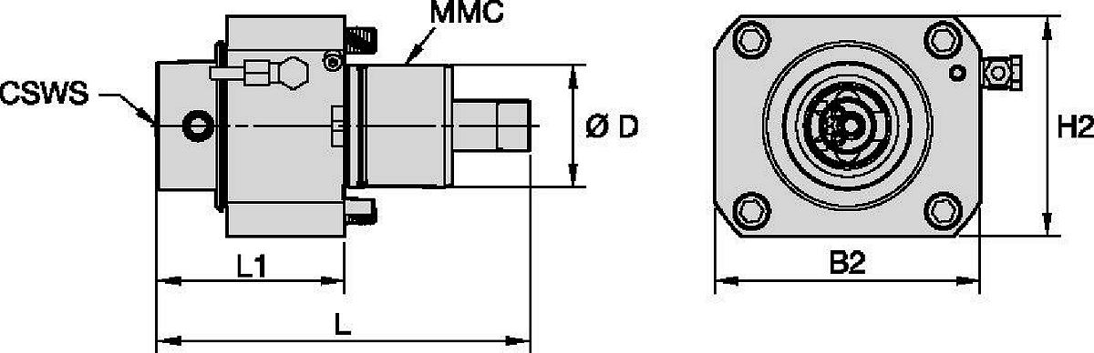 DMG森精機 • 軸方向駆動工具 • KM™ • MMC 002